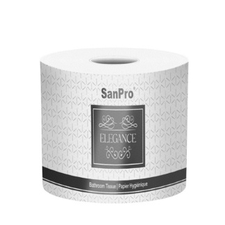 SanPro® ELEGANCE 2 Ply ToiletTissue Cs/48rls x 500 Sheets.